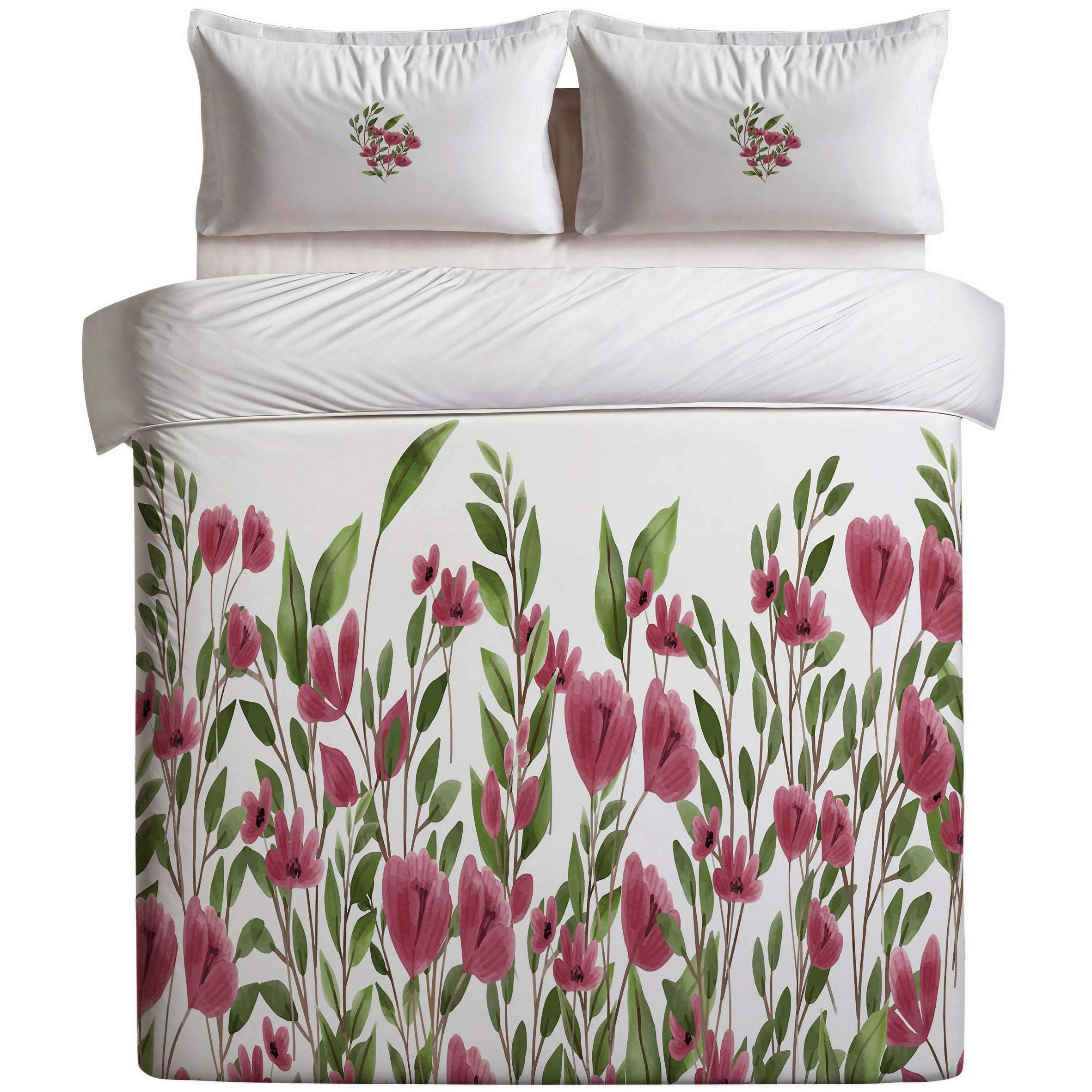 BETTWÄSCHE 135/200 cm  - Pink/Creme, Basics, Textil (135/200cm)