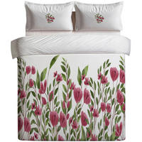 BETTWÄSCHE 135/200 cm  - Pink/Creme, Basics, Textil (135/200cm)