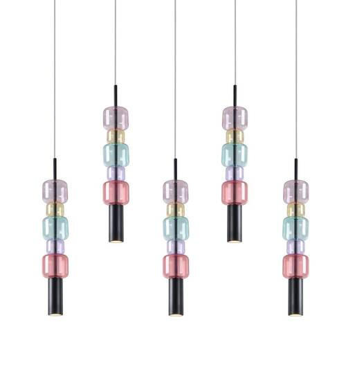 HÄNGELEUCHTE Candy Bar 100/61/10 cm   - MODERN, Glas/Metall (100/61/10cm) - Kare-Design