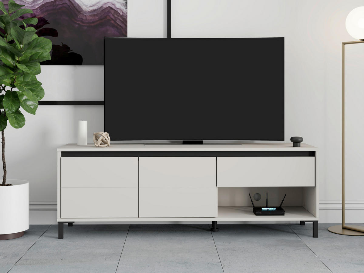 TV ELEMENT crna, kašmir   - kašmir/crna, Moderno, drvni materijal/plastika (150,5/40/52cm)