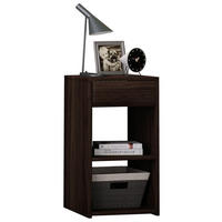 NACHTSCHRANK 35/65/35 cm  - Walnussfarben, KONVENTIONELL, Holzwerkstoff (35/65/35cm) - MID.YOU