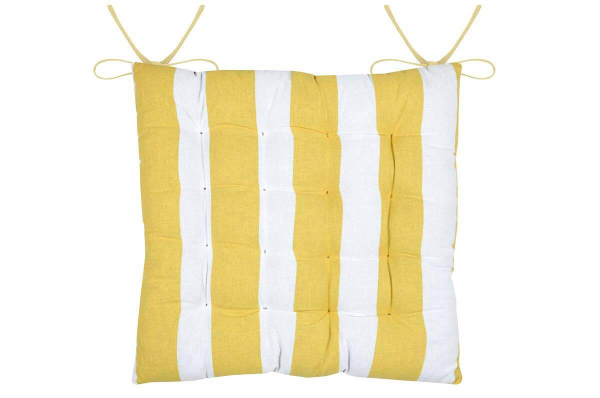 BLAZINA ZA STOL  COOL VIBES 38/38/5 cm             - rumena, Basics, tekstil (38/38/5cm) - Esposa
