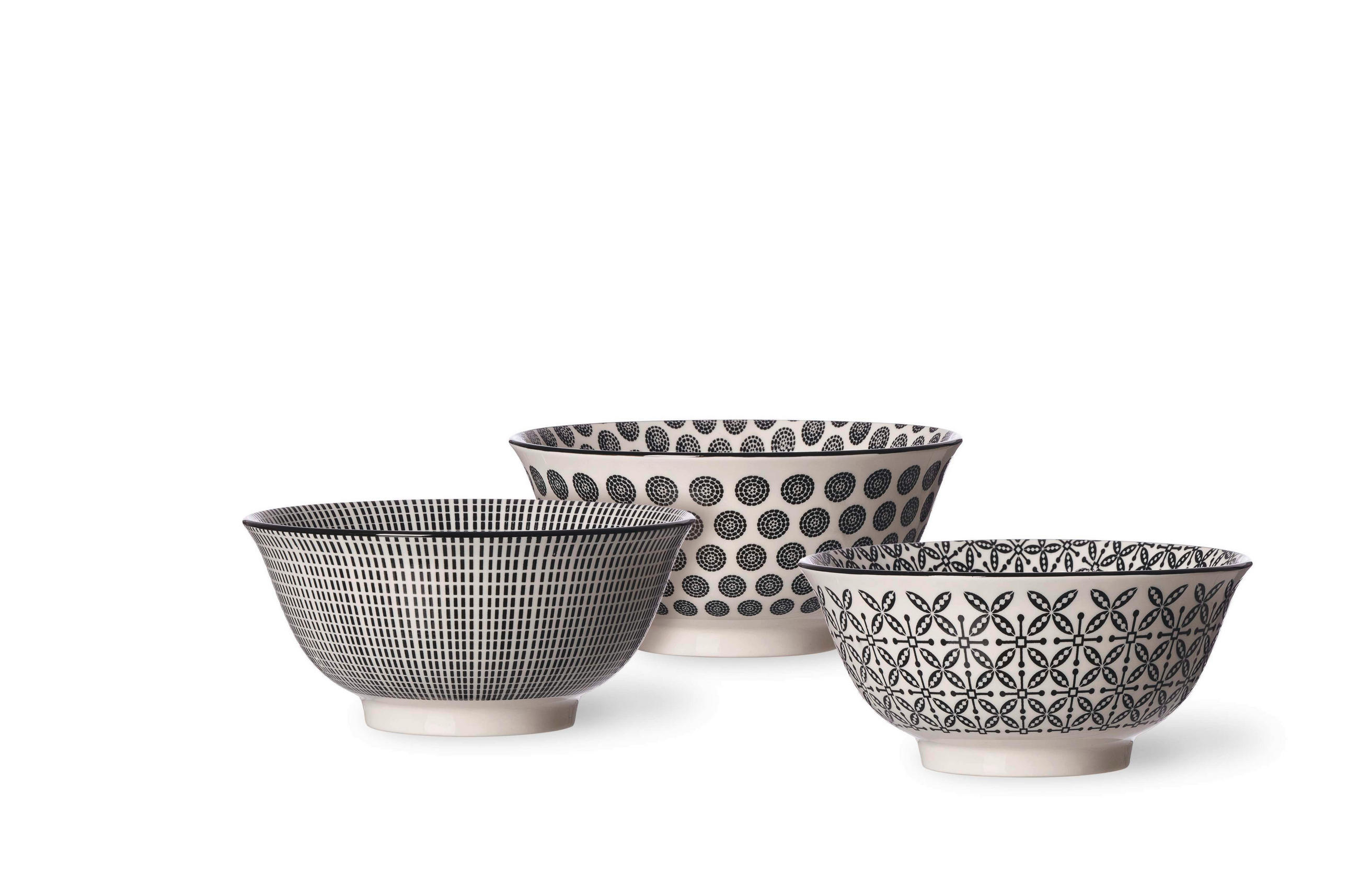 SCHÜSSELSET SALA 17,5 cm   - Schwarz/Weiß, Basics, Keramik (17,5cm) - Ritzenhoff Breker