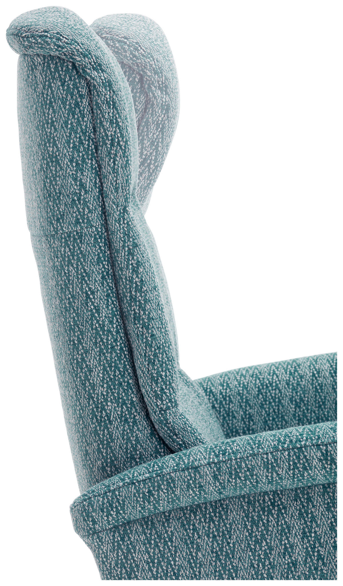 RELAXSESSEL Flachgewebe Relaxfunktion, Kopfteilverstellung, Fußteilverstellung, Rücken echt    - Edelstahlfarben/Petrol, Design, Textil/Metall (71/112/83cm) - Dieter Knoll