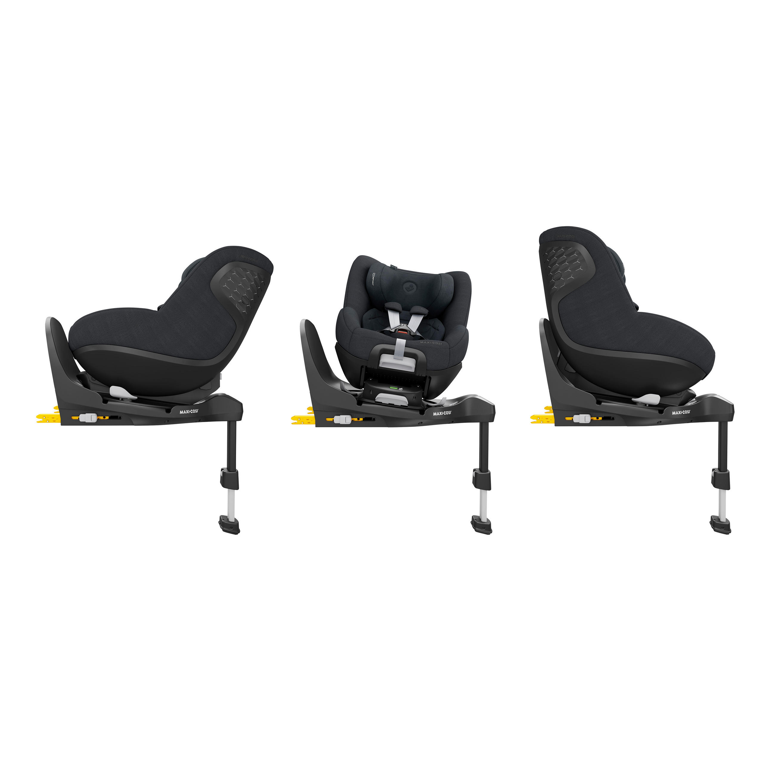 REBOARD DEČJE SEDIŠTE PEARL 360 PRO - grafitno siva, Osnovno, tekstil/metal (43,2/49,6/71,4cm) - Maxi-Cosi