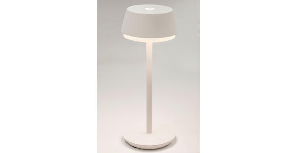 LED-TISCHLEUCHTE 12/30 cm   - Weiß, Basics, Kunststoff/Metall (12/30cm) - Dieter Knoll