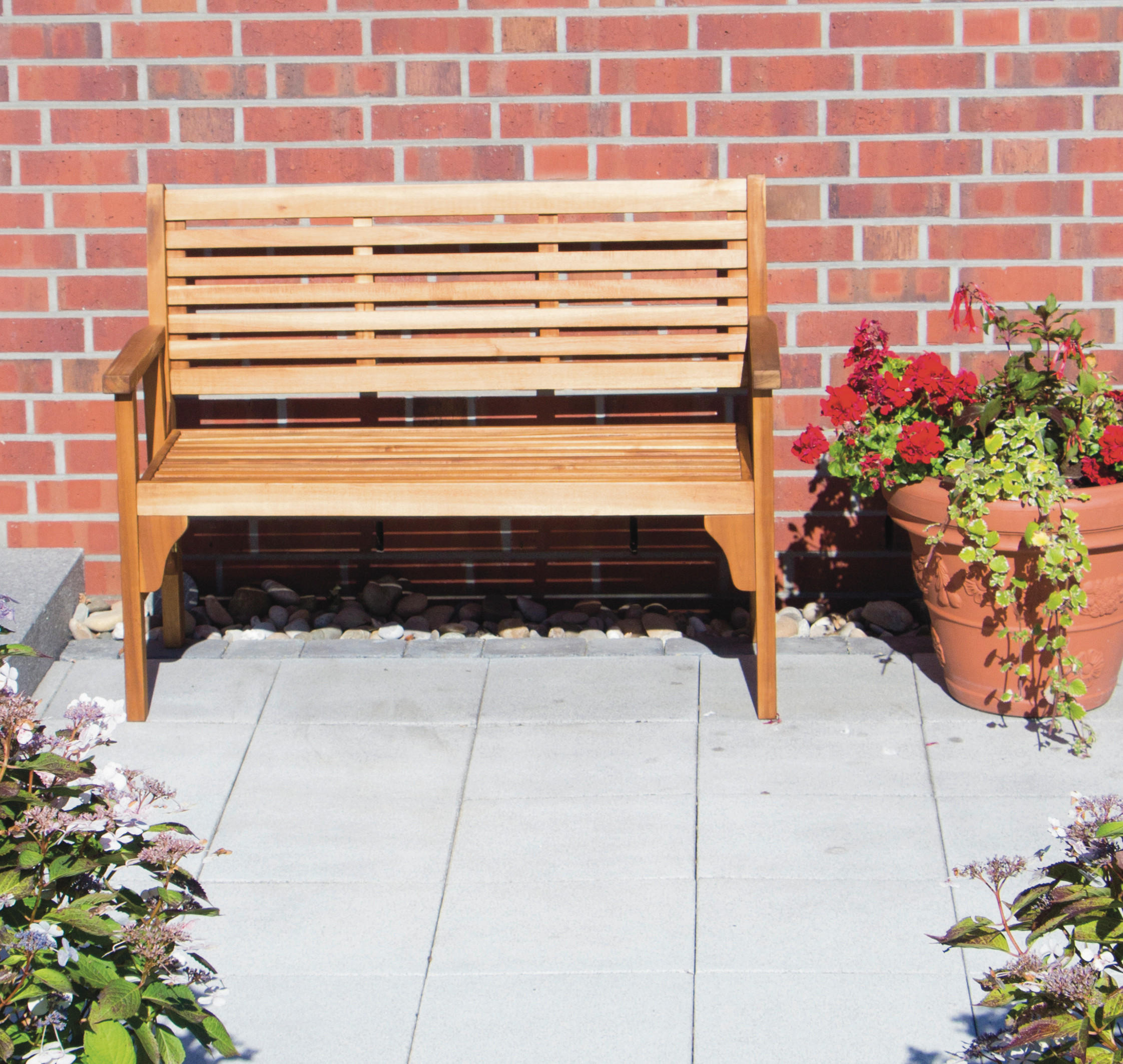 GARTENBANK 120/90/59,5 cm Akazie   - Akaziefarben, MODERN, Holz (120/90/59,5cm) - Siena Garden
