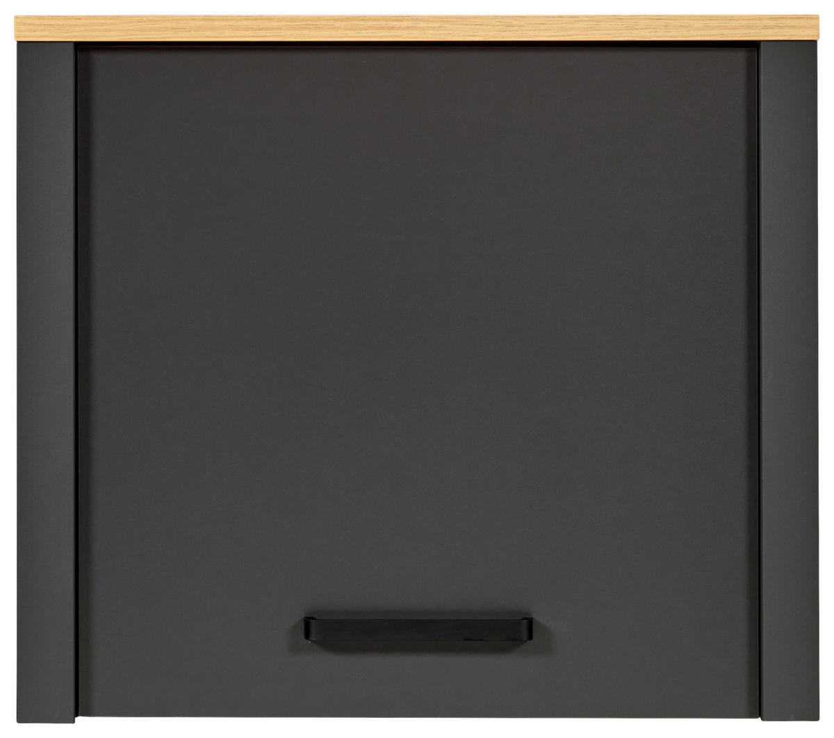 AUFSATZSCHRANK 70/60,5/60 cm   - Anthrazit/Schwarz, MODERN, Holzwerkstoff/Metall (70/60,5/60cm) - home24