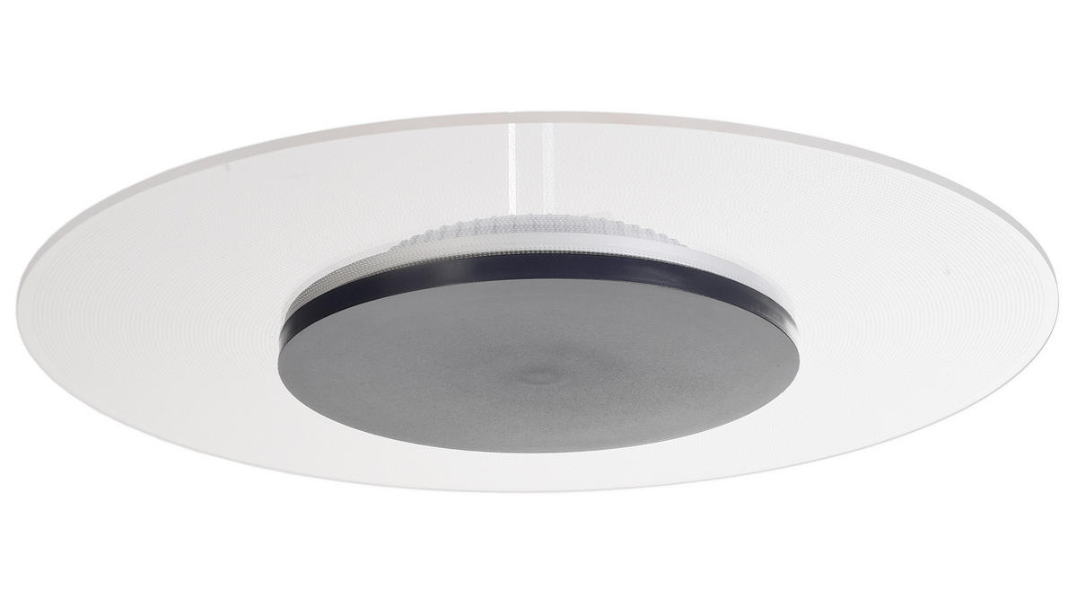 LED-DECKENLEUCHTE    42/42/4,5 cm  - Grau, Konventionell, Kunststoff/Metall (42/42/4,5cm)