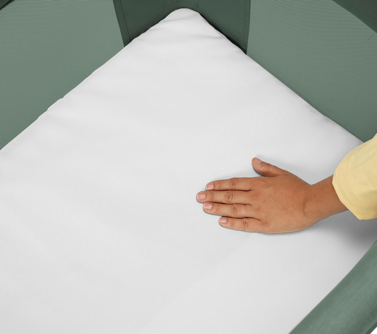 PRENOSNA POSTELJICA Iris 68/69/115 cm temno zelena  - temno zelena, Basics, kovina/umetna masa (68/69/115cm) - Maxi Cosi Pro