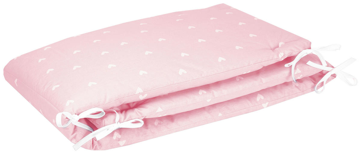 GITTERBETTSET TURTLE FAMILY  - Altrosa/Weiß, Basics, Textil (100/135cm) - Zöllner