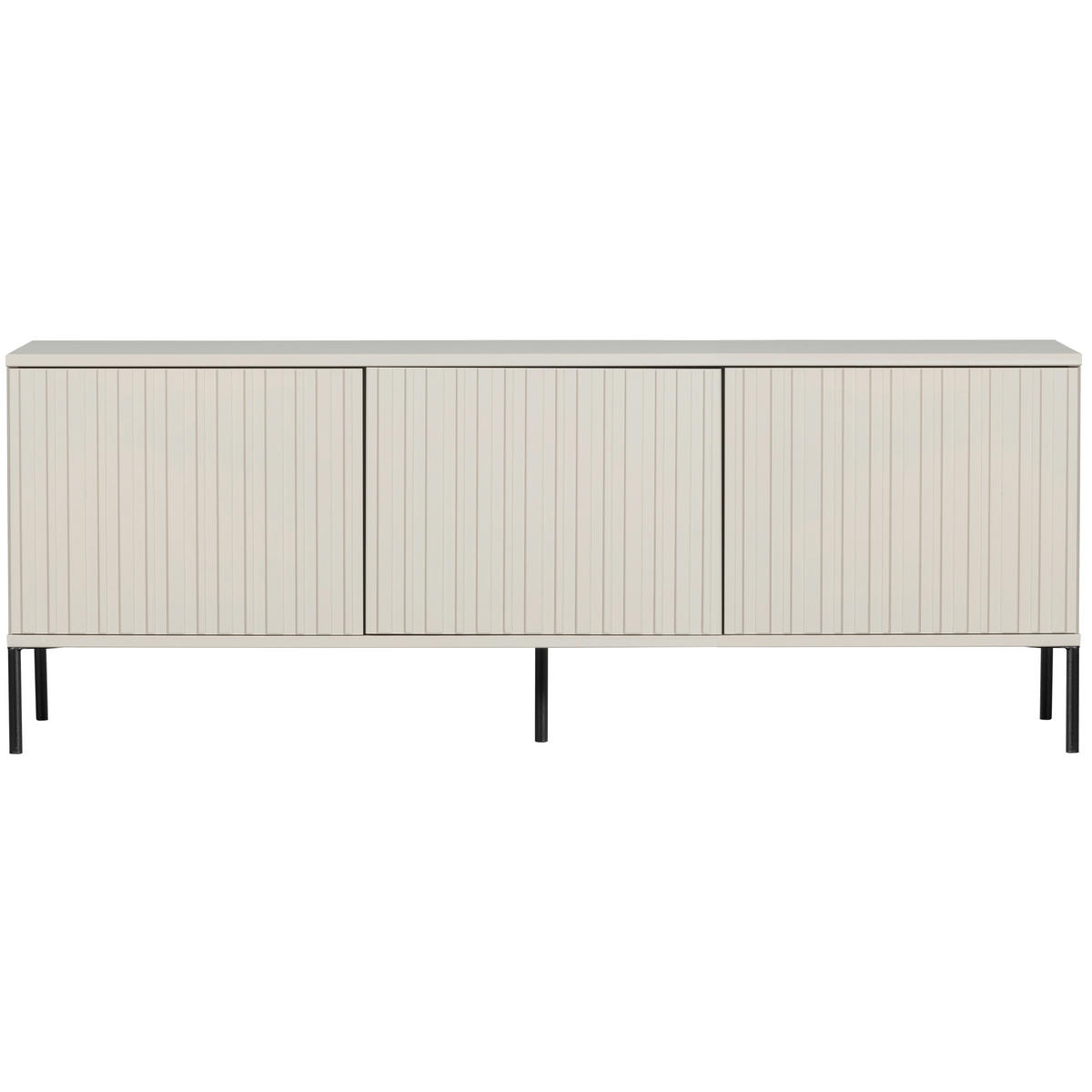 LOWBOARD Gravure 100/56/44 cm   - Schwarz/Grau, Design, Holz/Metall (100/56/44cm) - Livetastic