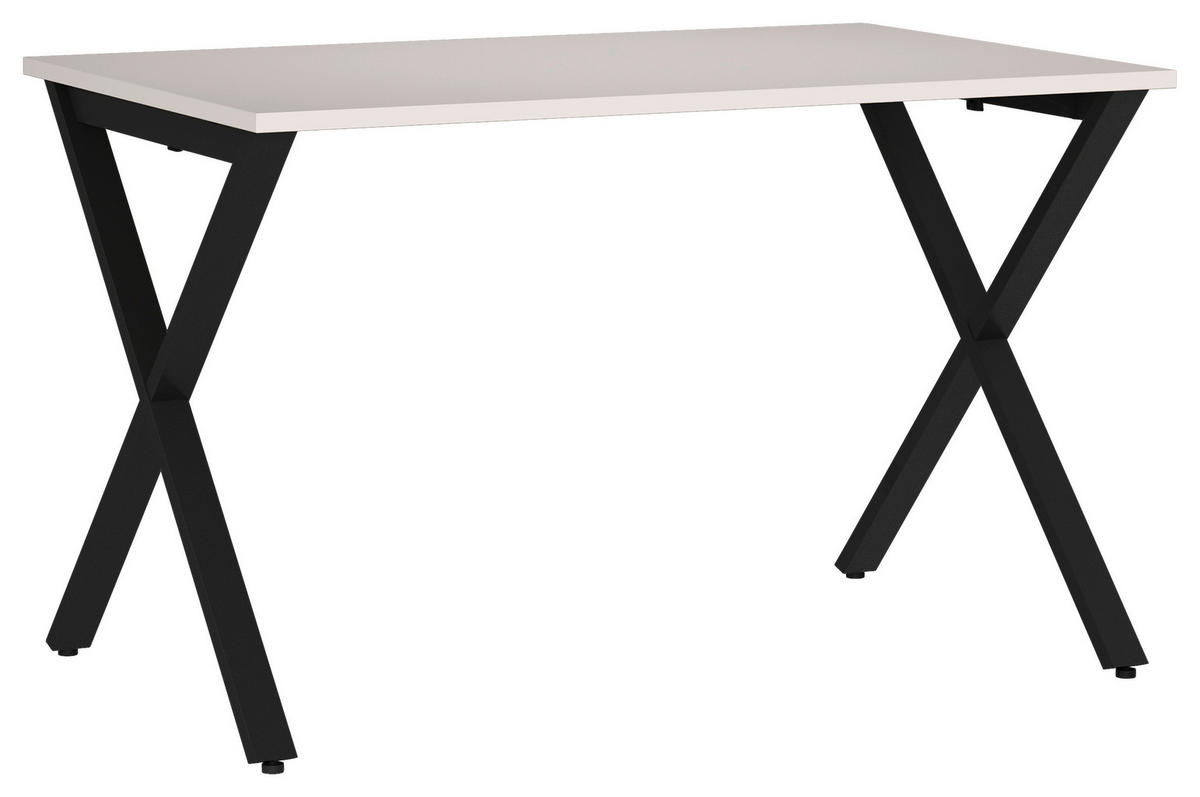 SCHREIBTISCH 120/80/75 cm  in Schwarz, Kaschmir  - Kaschmir/Schwarz, MODERN, Holzwerkstoff/Metall (120/80/75cm) - Novel