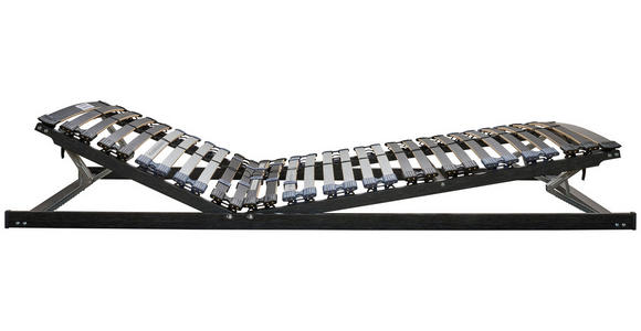 LATTENROST 90/200 cm Kopfteil, Fußteil verstellbar, Birke, Buche  - Braun/Grau, Basics, Holz (90/200cm) - Novel