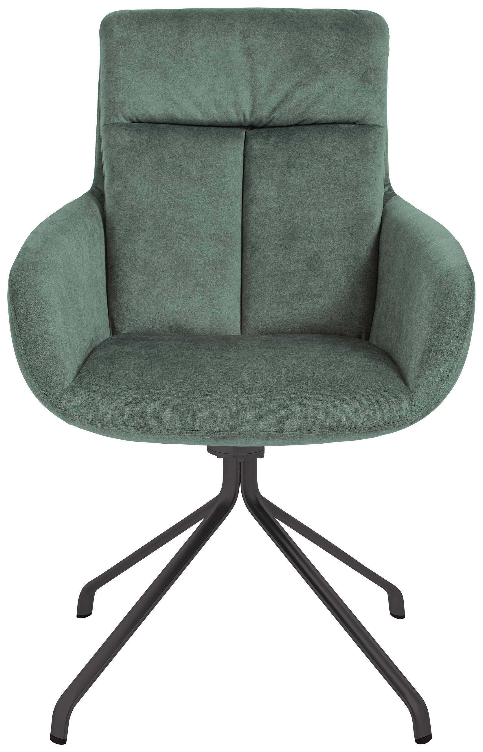 Thumbnail - Venjakob Armlehnstuhl, Anthrazit, Hellgrün, Metall, Textil, Stativgestell, 61x90x64 cm, Goldenes M, Made in Germany, Dgm...