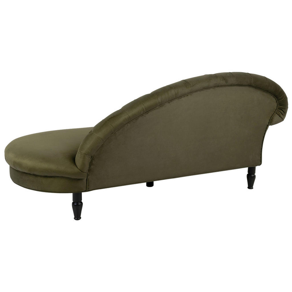 Thumbnail - Mid.you Récamiere, Olivgrün, Textil, Buche, vollmassiv, Füllung: Kaltschaum, Silikon, 216x91x103 cm, Made in EU, Wohnzim...