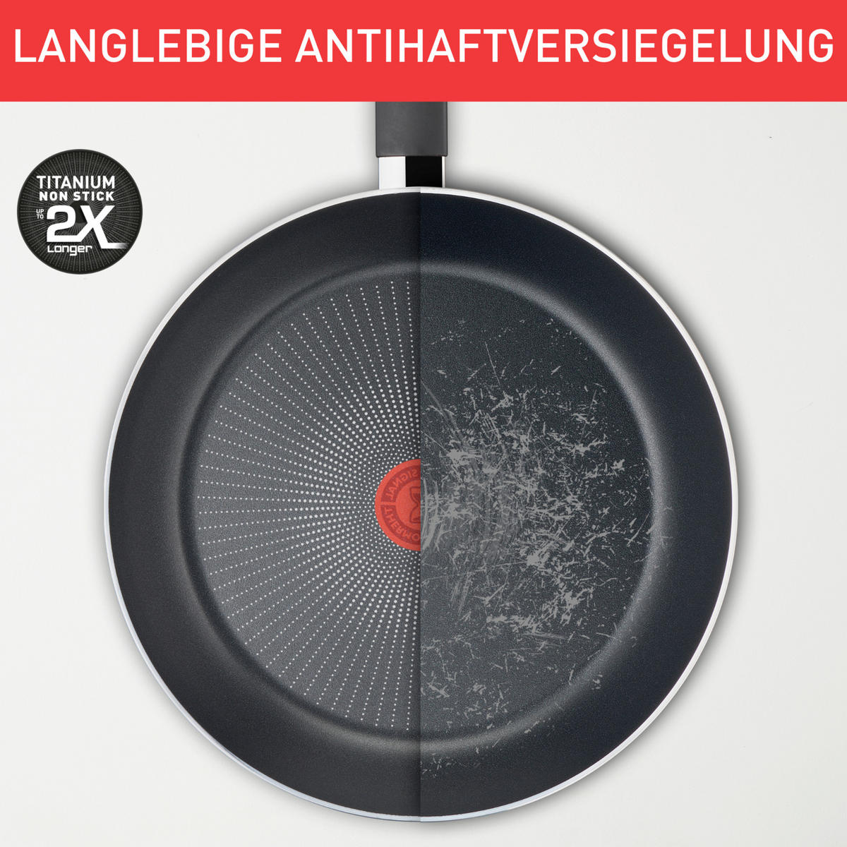 BRATPFANNE So Expert Titanium Antihaftbeschichtung 20 cm  - Schwarz, Basics, Metall (20cm) - Tefal