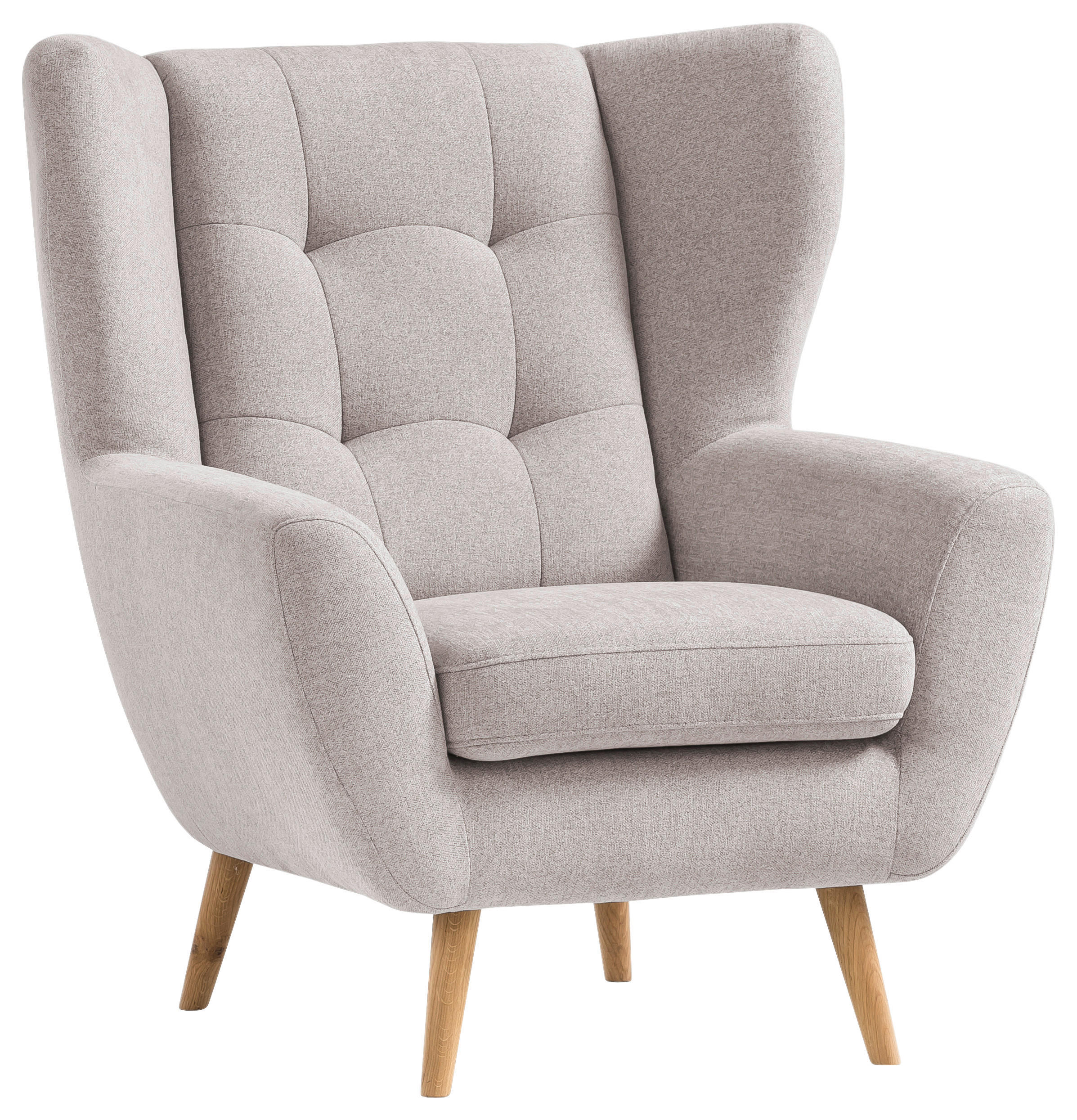 KRESLO, drevo, textil, kompozitné drevo, béžová - farba duba/béžová, Design, drevo/kompozitné drevo (91/102/90cm) - Niels Andersson