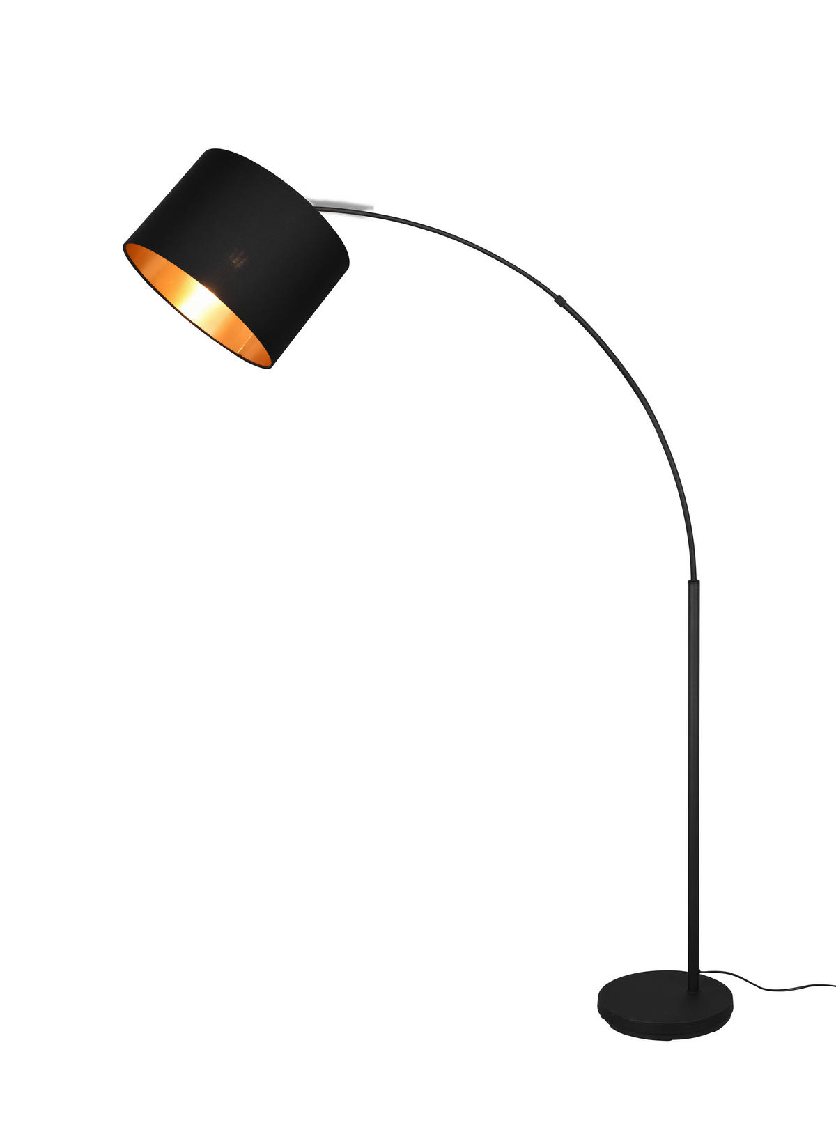 SVJETILJKA PODNA Bolivia  - zlatne boje/crna, Lifestyle, metal/tekstil (35/171cm)