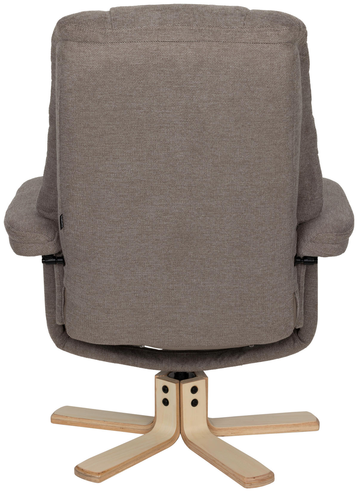 RELAXSESSELSET Webstoff    - Naturfarben/Grau, Design, Holz/Textil (80/109/79cm) - Livetastic