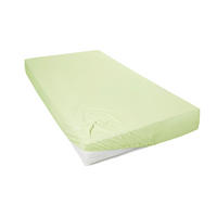 SPANNLEINTUCH 150/200 cm Jersey  - Limette, Basics, Textil (150/200cm)