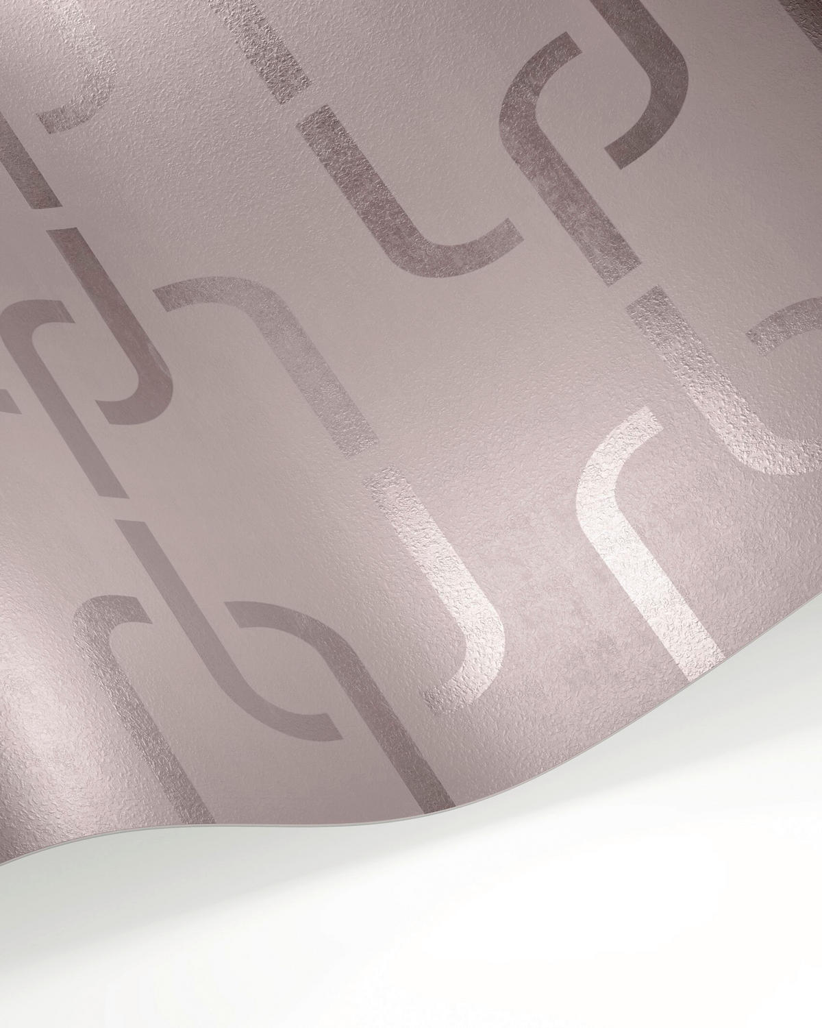 VLIESTAPETE 10.05 m J! CHAINS  - Roségold, Design, Textil (53/1005cm) - Joop!