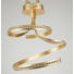 LED-DECKENLEUCHTE - Goldfarben, Design, Metall (53/43/57cm) - AMBIENTE