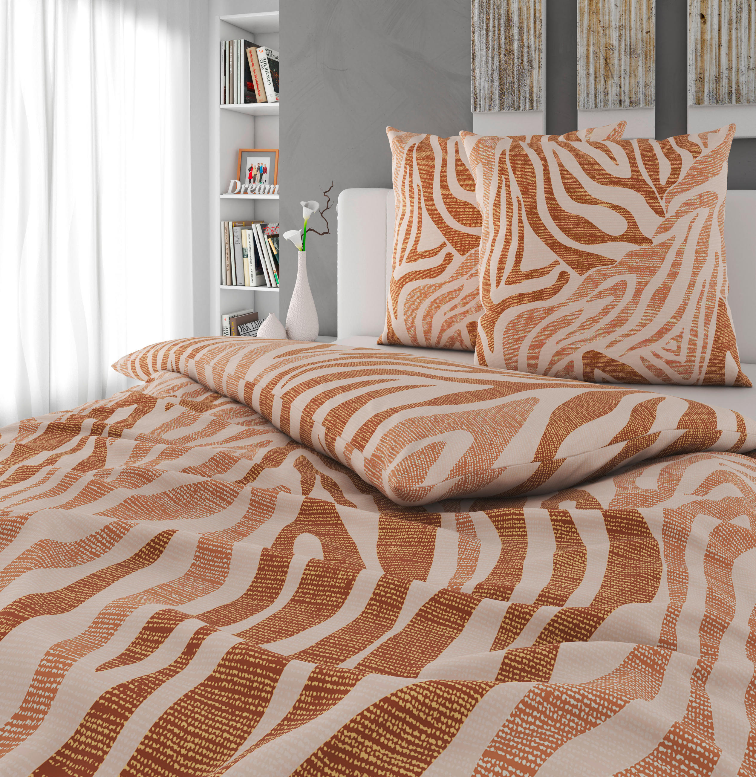 BETTWÄSCHE Flanell 200/200 cm  - Beige, Textil (200/200cm) - Novel