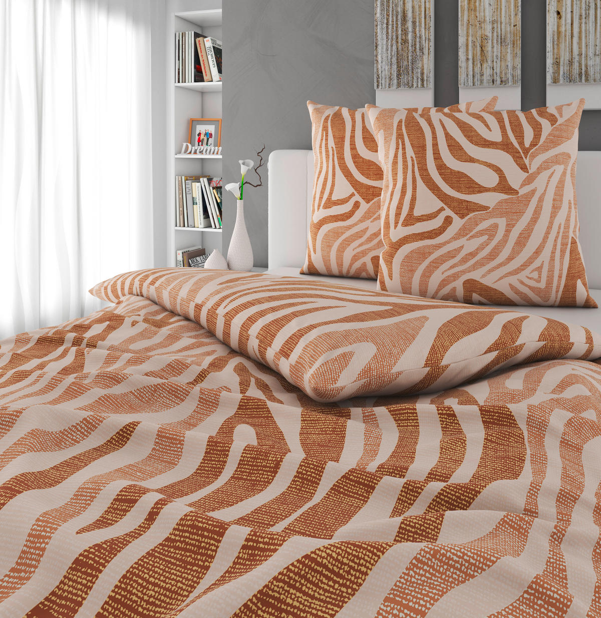 BETTWÄSCHE Flanell 200/200 cm  - Beige, Textil (200/200cm) - Novel