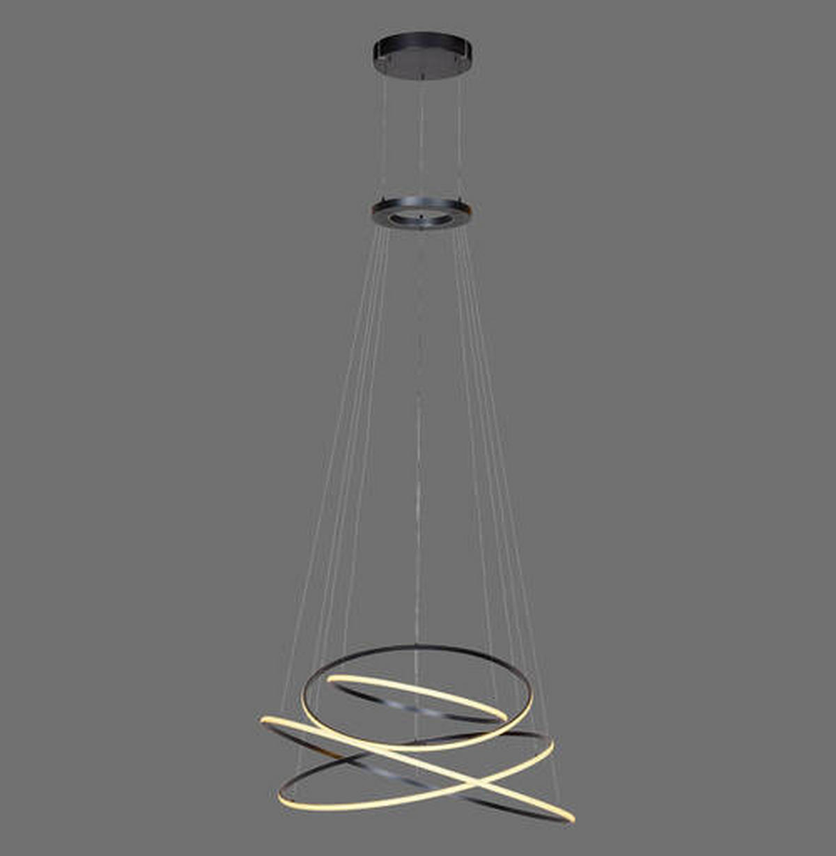 LED-PENDELLEUCHTE Pure 110/110/600 cm   - Grau, Design, Kunststoff/Metall (110/110/600cm) - Neuhaus PURE