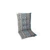 SESSELAUFLAGENSET Ornament  - Blau/Hellgrau, Basics, Textil (50/7/120cm)
