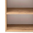 HOCHSCHRANK 40/180/35 cm - Eiche Wotan/Silberfarben, Natur, Holzwerkstoff/Kunststoff (40/180/35cm) - Xora