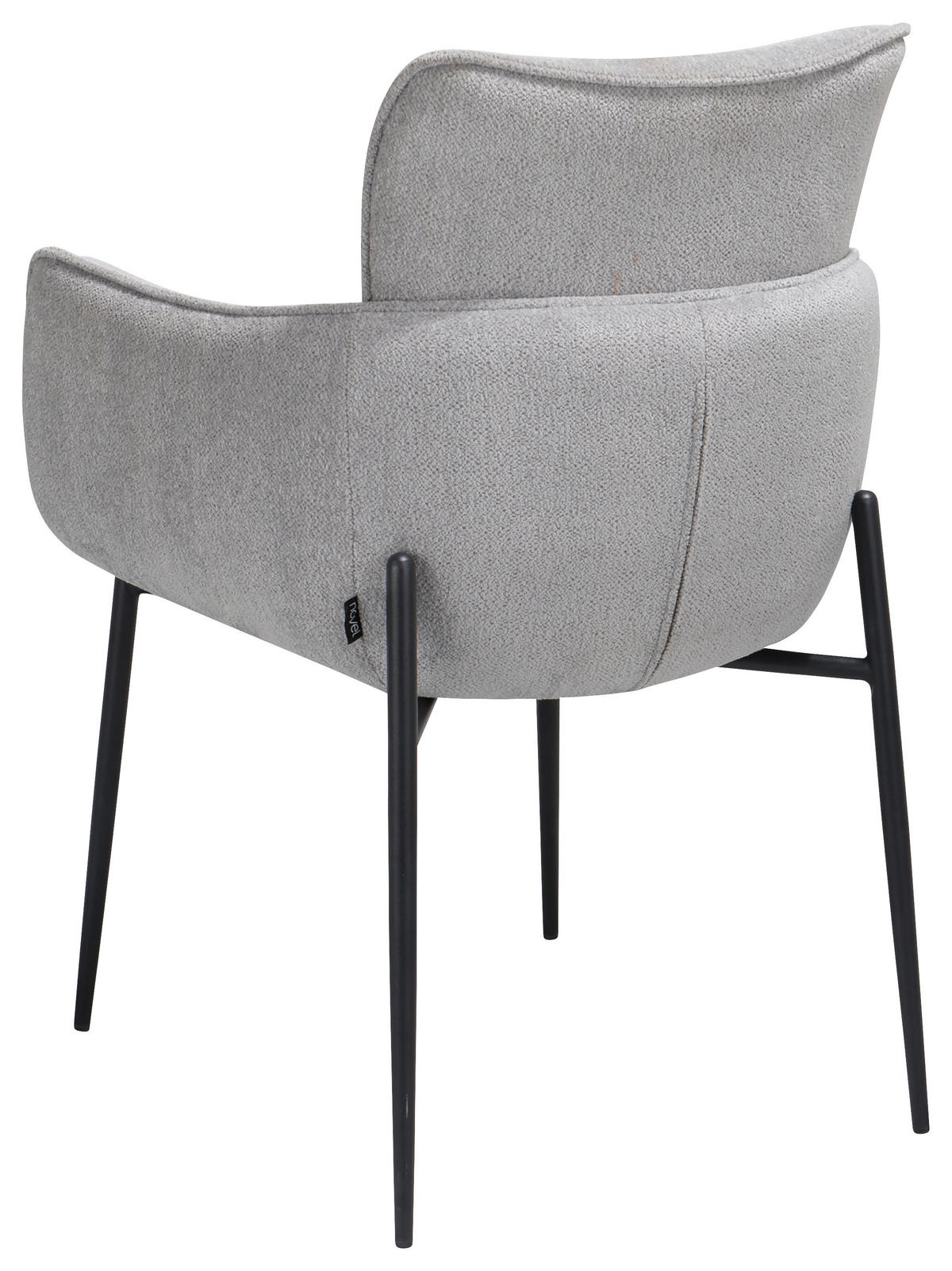 STOLICA SA RUKONASLONOM  svetlosiva       - svetlosiva/crna, Dizajnerski, metal/tekstil (68/88/64cm) - Novel