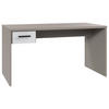 SCHREIBTISCH 140/70/72 cm Grau, Weiß, Sahara seitenverkehrt montierbar  - Schwarz/Weiß, Design, Holzwerkstoff/Kunststoff (140/70/72cm) - Carryhome