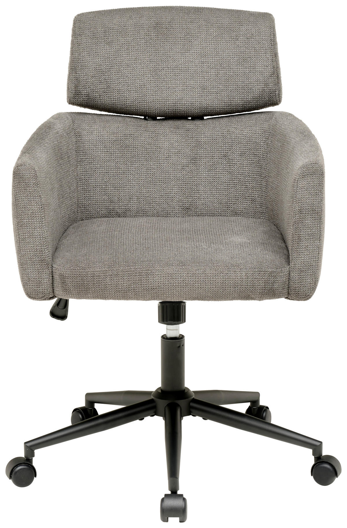 OTOČNÁ ŽIDLE, mikrovlákno, šedá - šedá/černá, Moderní, kov/dřevo (62/92/100/63cm) - MID.YOU