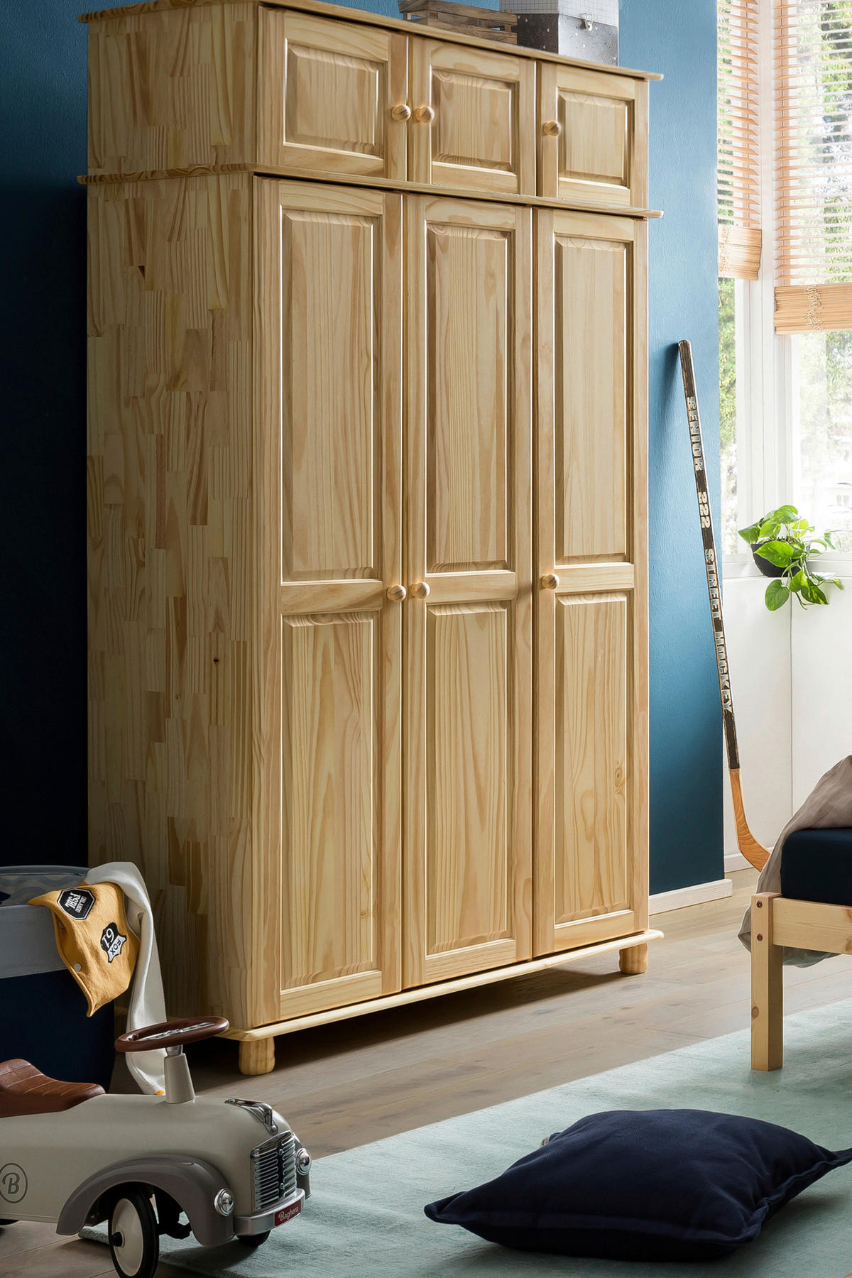 ÖVERSKÅP 119/52/52 cm   - naturfärgad, Natur, trä (119/52/52cm) - Livetastic