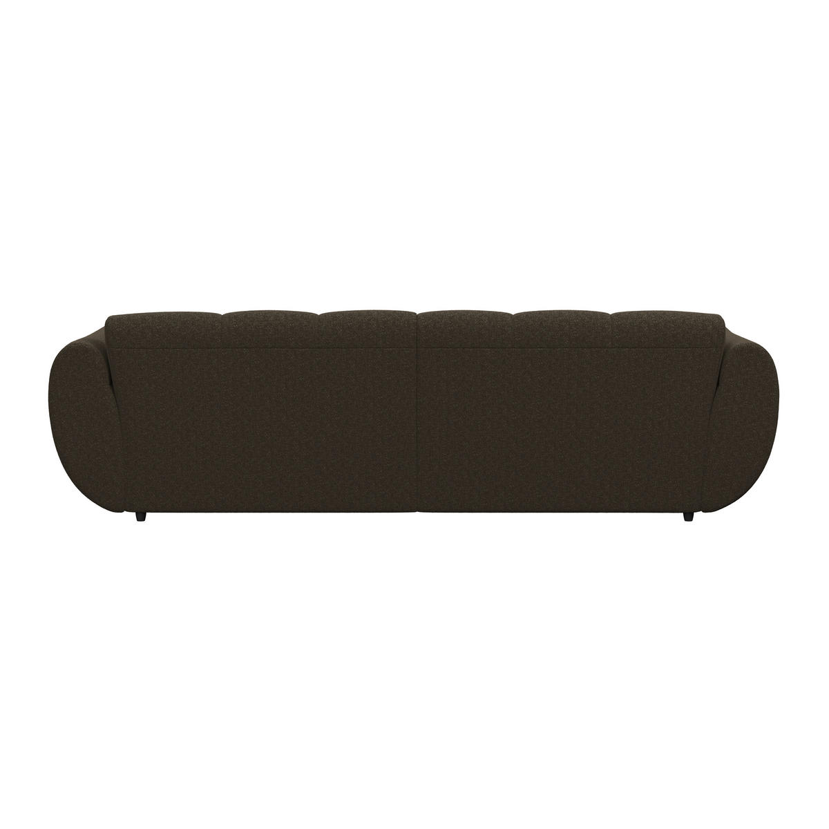 ECKSOFA Dunkelbraun Chenille  - Dunkelgrün/Dunkelbraun, Trend, Kunststoff/Textil (178/280cm) - MID.YOU