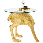 BEISTELLTISCH in Kunststoff, Glas 68,5/60,5/61,5 cm  - Goldfarben, Trend, Glas/Kunststoff (68,5/60,5/61,5cm) - Ambia Home