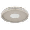 LED-DECKENLEUCHTE SHIRLEY 41/6.5 cm   - Sandfarben/Klar, Design, Kunststoff/Metall (41/6.5cm) - Globo