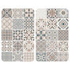 HERDABDECKPLATTE 53904100  - Hellbraun/Beige, Design, Glas/Kunststoff (30/1,8-5,5/52cm) - Wenko