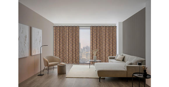 ÖSENSCHAL ALONSO blickdicht 140/260 cm   - Gelb, Design, Textil (140/260cm) - Dieter Knoll