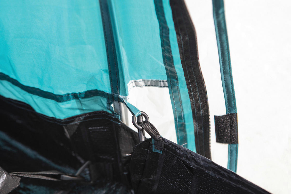 ZELT PAVILLO 68094 - Weiß/Hellblau, KONVENTIONELL, Glas/Kunststoff (490/280/200cm) - Bestway