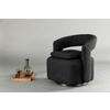 SESSEL in Bouclé Schwarz  - Schwarz, Design, Textil/Metall (69/75/72cm) - Livetastic