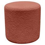 HOCKER in Textil, Holzwerkstoff Rostfarben  - Rostfarben/Weiß, Trend, Holzwerkstoff/Kunststoff (35/35/36cm) - Novel