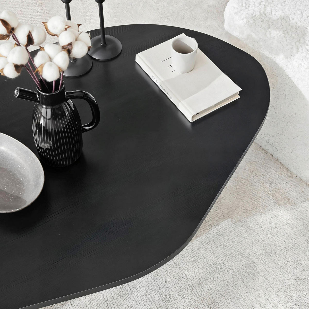 COUCHTISCH Schwarz  - Schwarz, MODERN, Holzwerkstoff (100/35/60cm) - MID.YOU