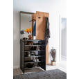 GARDEROBE 3-teilig  in 98/190/29 cm  - Wildeiche/Anthrazit, Design, Holz/Holzwerkstoff (98/190/29cm) - Moderano