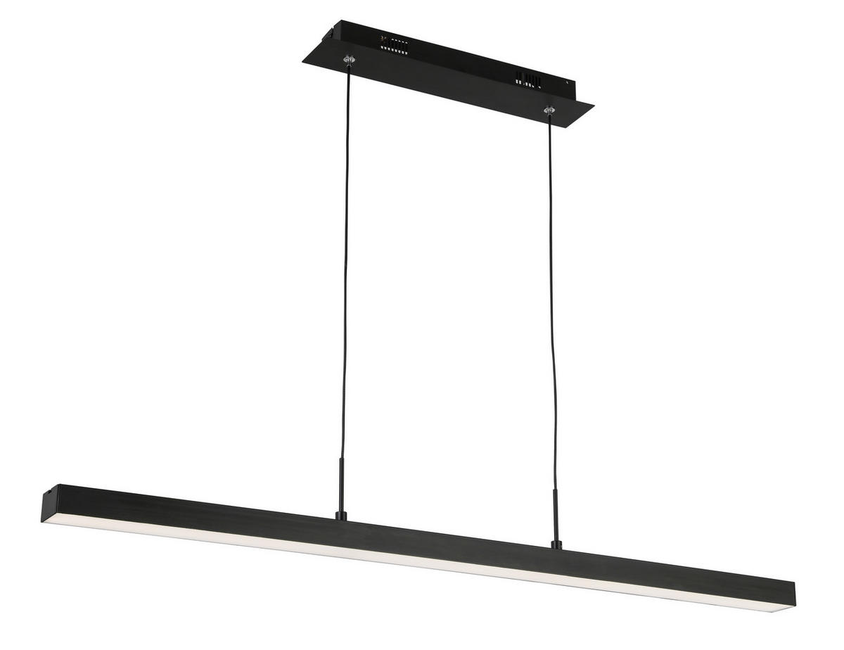 LED-HÄNGELEUCHTE 100/5/120 cm   - Schwarz, KONVENTIONELL, Kunststoff/Metall (100/5/120cm) - Novel