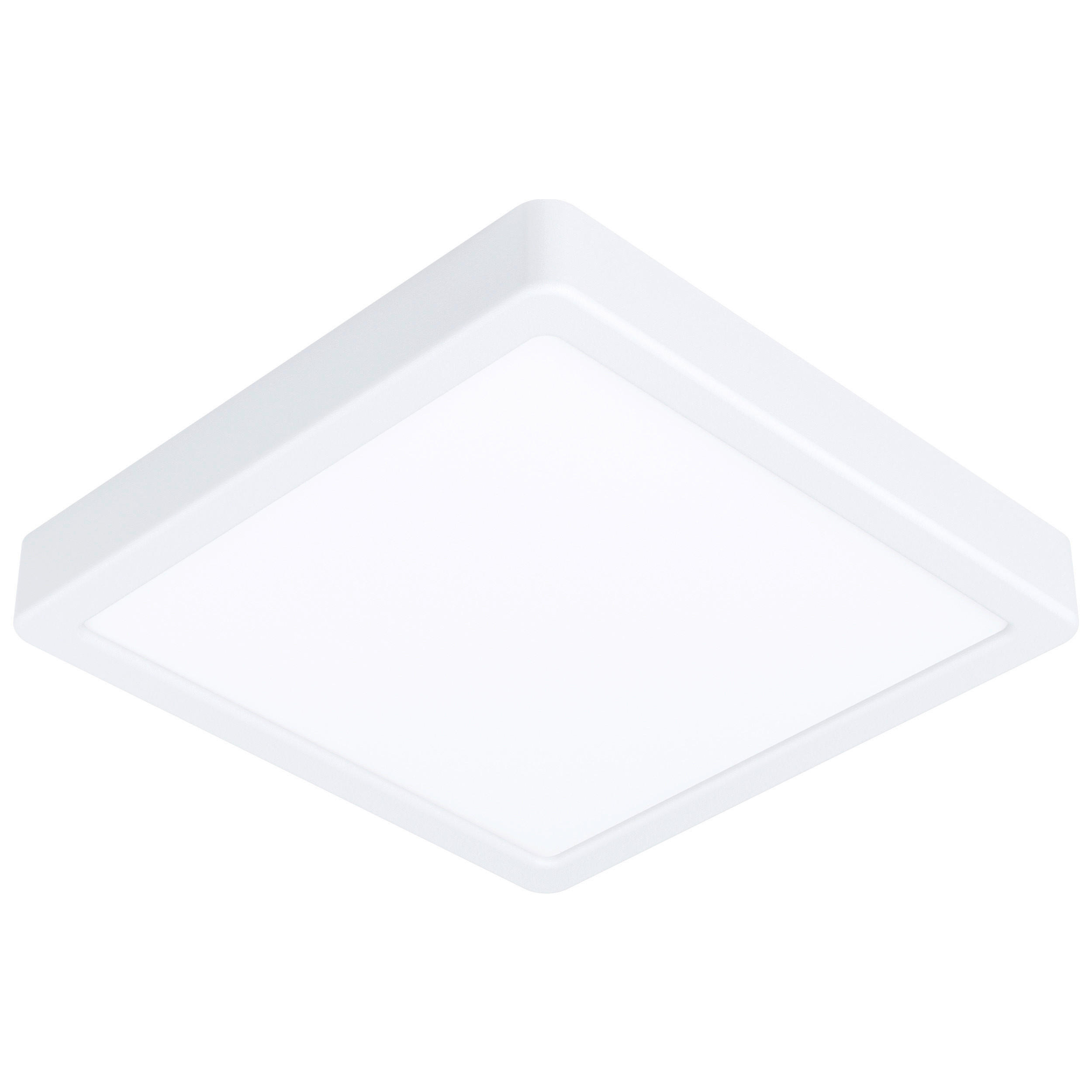 LED-DECKENLEUCHTE Fueva 21/21/2,8 cm   - Weiß, Basics, Kunststoff/Metall (21/21/2,8cm) - Novel