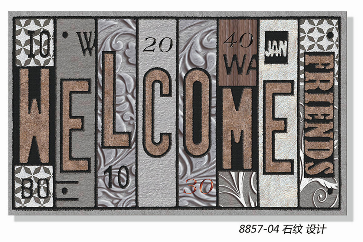 LÁBTÖRLŐ 75/45 cm  - Basics, műanyag (75/45cm)