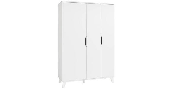 BABYKLEIDERSCHRANK Michi - Weiß, Trend, Holz/Holzwerkstoff (131,5/198,0/52,4cm) - My Baby Lou